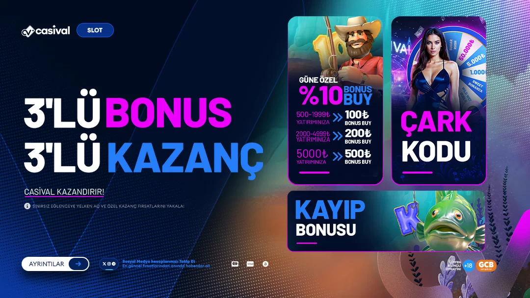 ÜÇLÜ BONUS ÜÇLÜ KAZANÇ