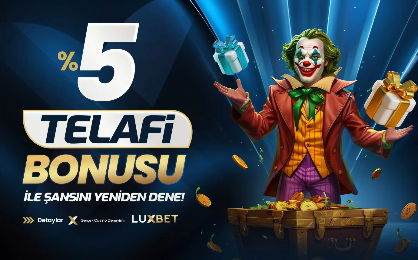 %5 TELAFI BONUSU İLE ŞANSINI YENIDEN DENE